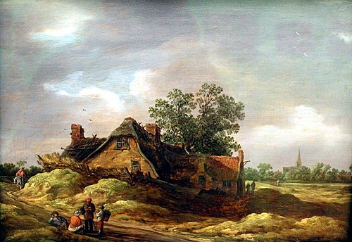 Farmyard, 1628, Jan van Goyen