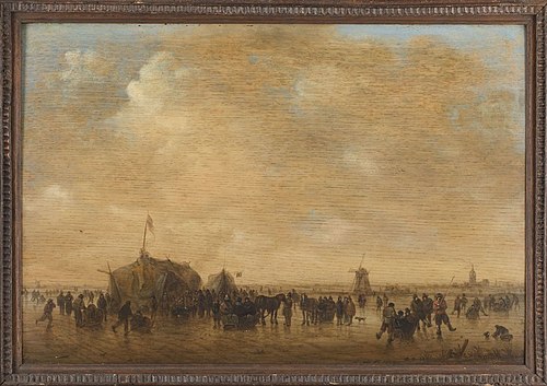 Les patineurs, 1649, Jan van Goyen