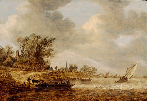 A Windy Day, 1651, Jan van Goyen