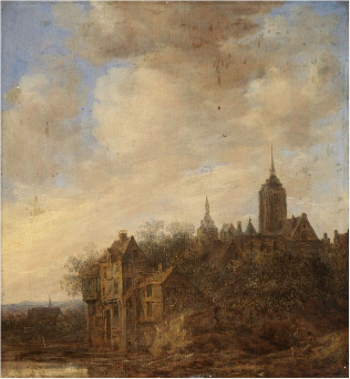 A View of a Town in Holland, 1650, Jan van Goyen