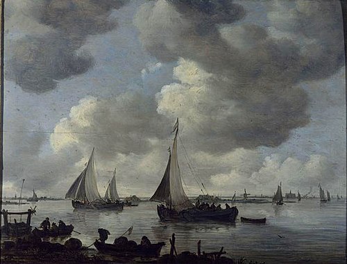 Le Départ pour la Pêche, 1655, Jan van Goyen