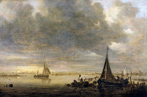 Paysage fluvial, 1643, Jan van Goyen