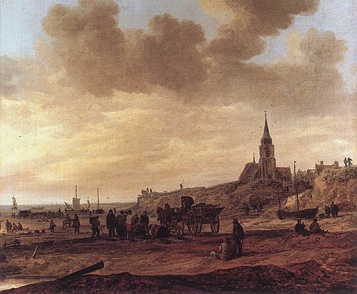 Beach at Scheveningen, 1646, Jan van Goyen