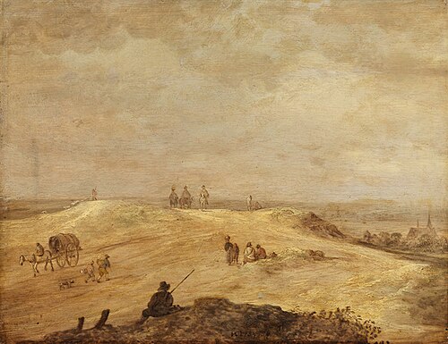 Dune Landscape with Figures, 1640, Jan van Goyen