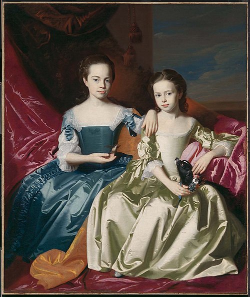 Mary and Elizabeth Royall, 1758, John Singleton Copley