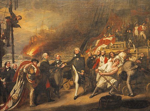 The Surrender of the Dutch Admiral de Winter to Admiral Duncan at the Battle of Camperdown (The Vict, 1799, John Singleton Copley