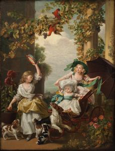 The Three Youngest Daughters of George III, 1785, John Singleton Copley