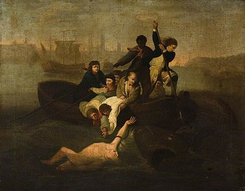 Brook Watson and the Shark, 1850, John Singleton Copley