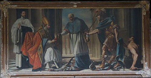 Saint Augustin terrassant l'hérésie, , Jacques de Létin
