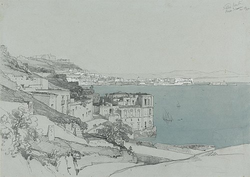 Naples from the Strada Nouva, Nov.26, 1830, 1830, James Duffield Harding