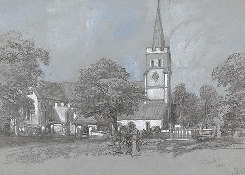 Minster, 1861, James Duffield Harding