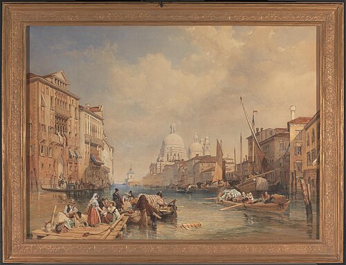 The Grand Canal, Venice, 1835, James Duffield Harding
