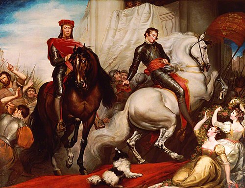 The Entry of Richard and Bolingbroke into London (from William Shakespeare's 'Richard II', Act V, Sc, 1793, James Northcote