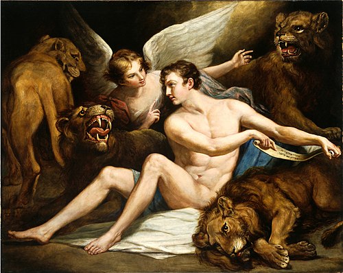 Daniel in the Lions' Den, 1818, James Northcote