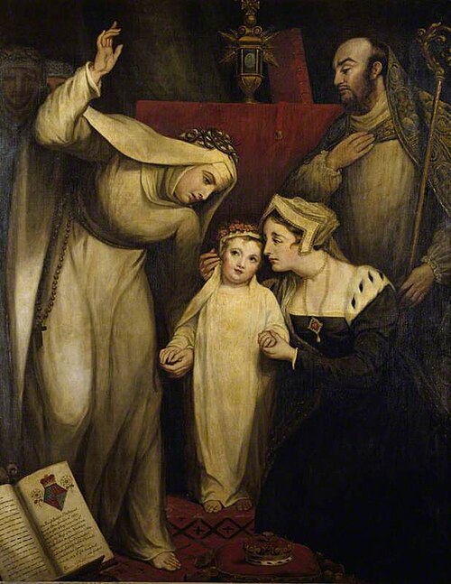 Princess Bridget Plantagenet (1480-1517) dedicated in 1490 to Dartford Priory, a Dominican nunnery., 1822, James Northcote