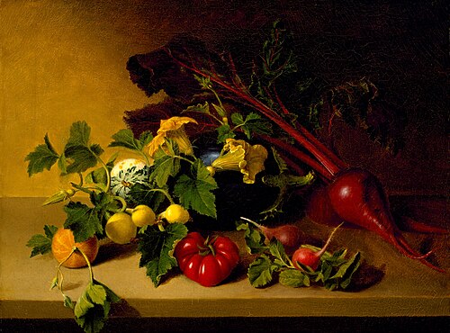 Still Life with Vegetables, 1826, James Peale