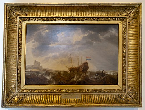 Dutch ship in Table Bay, 1650, Jan Peeters
