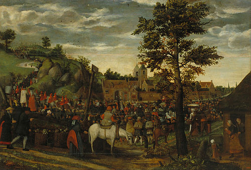 Road to Calvary, 1550, Jan van Wechelen