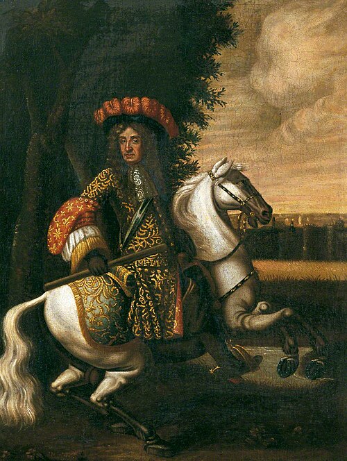 King William III (1650–1702) on Horseback, , Jan Wyck