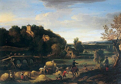 Landscape with Haymakers, , Jan Wyck