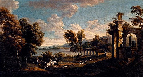 Scène de chasse, 1675, Jan Wyck