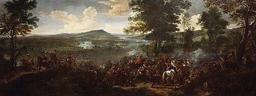 The French Army crossing the Rhine, 12 June 1672, 1685, Jan Wyck