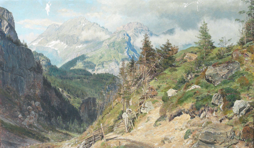 Mountain view., 1897, Janus La Cour