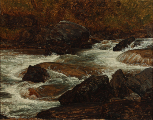 Bjærgstrøm ved Rosenlaui, 1868, Janus La Cour