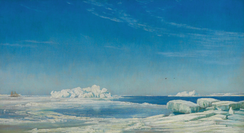 Ice in the Great Belt., 1861, Janus La Cour