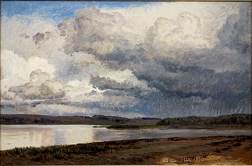 Vue du lac de Julso, Danemark, 1876, Janus La Cour