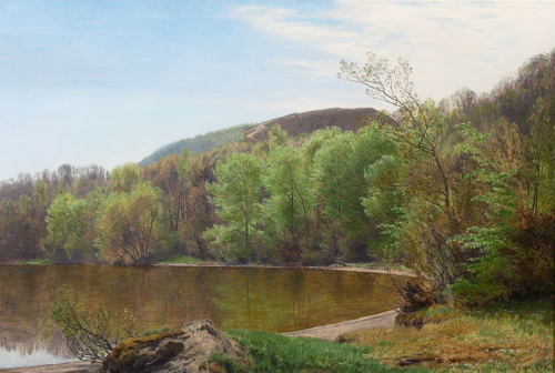 Summer day at Juel Sø, Denmark., 1881, Janus La Cour