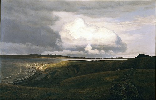Udsigt fra Helgenæs mod Mols, 1884, Janus La Cour