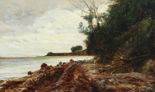 Janus la Cour Skrænten ved Helgenæs., , Janus La Cour