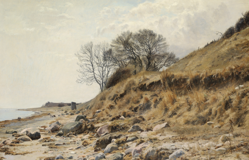 View from a beach., 1889, Janus La Cour