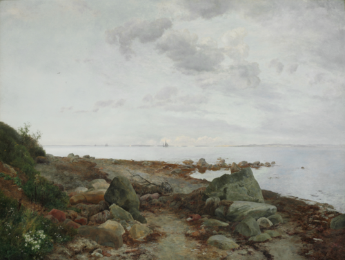 View from Moesgaard beach, 1908, Janus La Cour