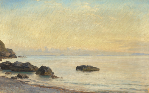 Coastal view from Capri., 1882, Janus La Cour