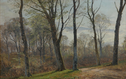 A glade in the forest., 1873, Janus La Cour