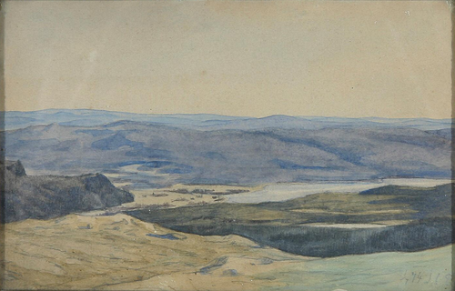 A view of a moor., 1874, Janus La Cour