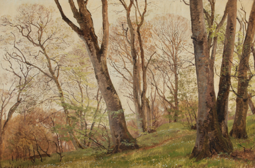 From a forest glade., 1872, Janus La Cour
