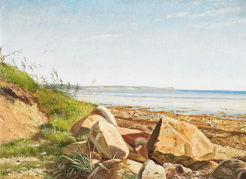 Coastal scenery., 1872, Janus La Cour