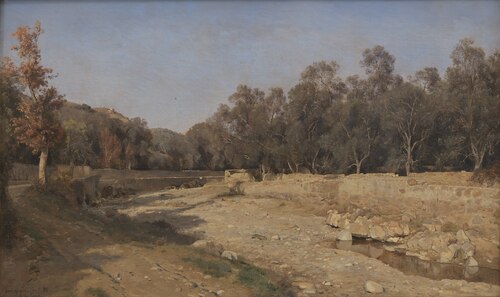 Flodlejet ved Bordighera, 1898, Janus La Cour