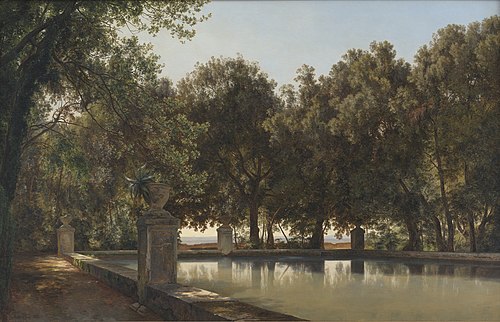 The Gardens of the Villa d'Este, Tivoli, 1899, Janus La Cour