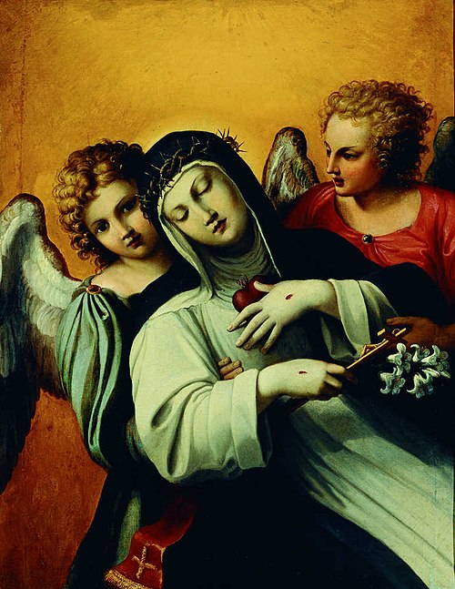 The Ecstasy of Saint Catherine of Siena, 1590, Agostino Carracci