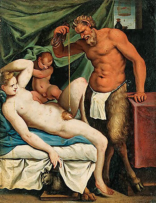 Satyr Mason, 1550, Agostino Carracci