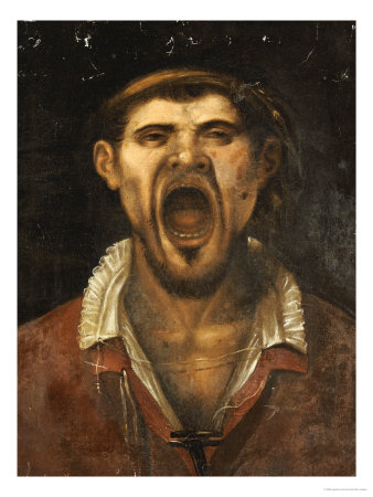 A Peasant Man, 1550, Agostino Carracci