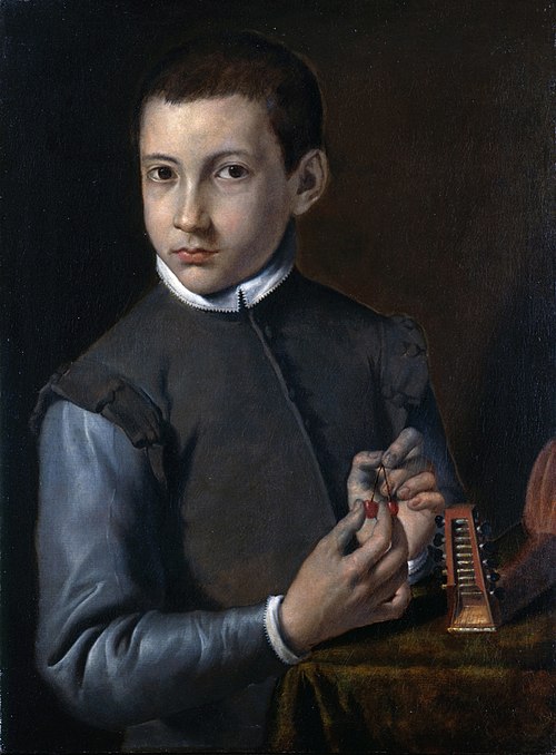 Portrait of young Antonio Carracci, , Agostino Carracci