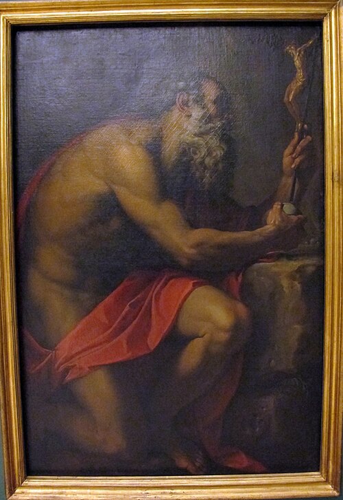 san girolamo, 1600, Agostino Carracci