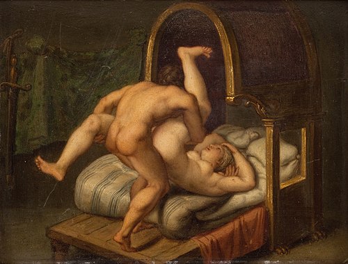 Nuditet med mand og kvinde, 1587, Agostino Carracci