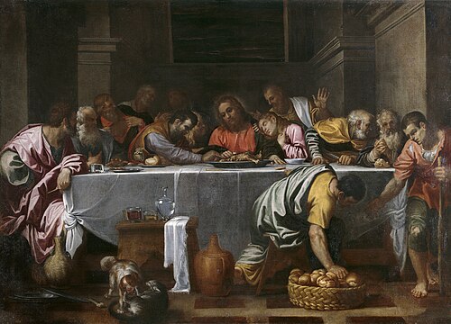 La Cène, 1593, Agostino Carracci