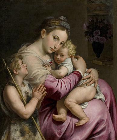 Madonna and Child with St. John, 1600, Agostino Carracci